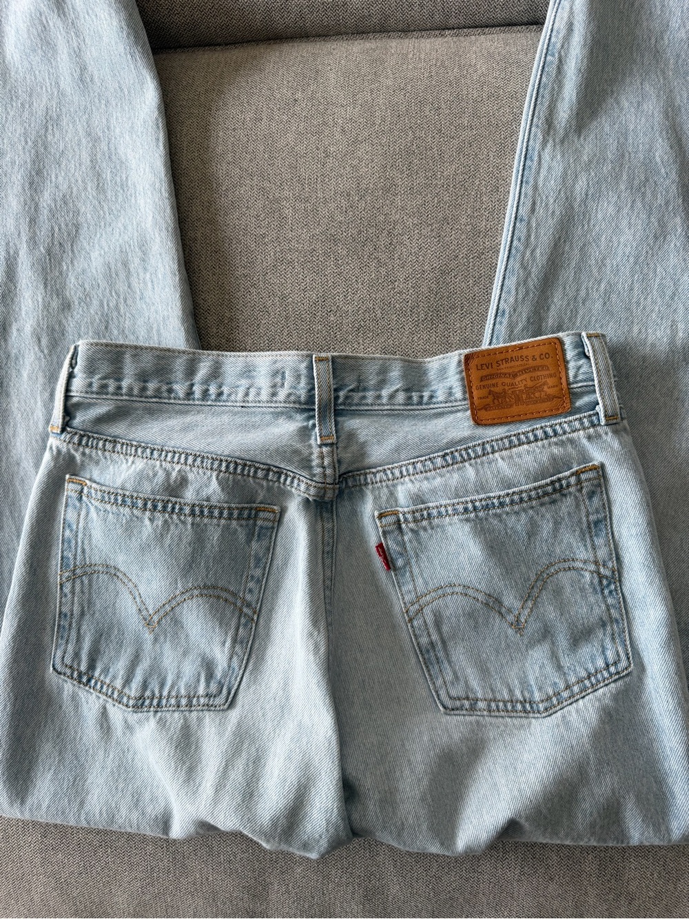 Levi's Light Wash High-Rise Wedgie Straight Jeans
